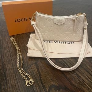 Louis Vuitton - Easy Pouch on Strap, Cream - Authentic